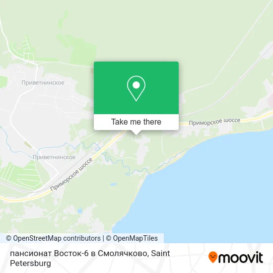 пансионат Восток-6 в Смолячково map