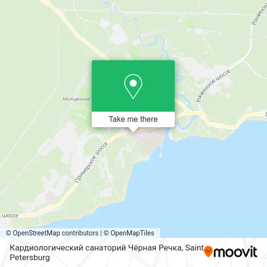 Кардиологический санаторий Чёрная Речка map