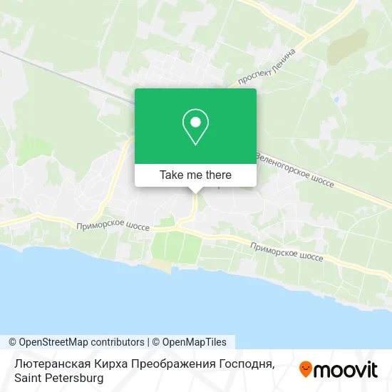 Лютеранская Кирха Преображения Господня map