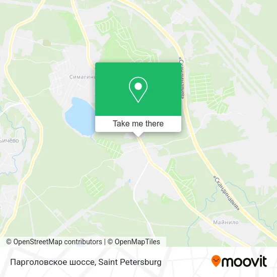 Парголовское шоссе map