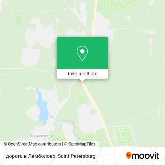 дорога в Лемболово map