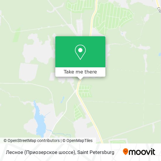 Лесное (Приозерское шоссе) map