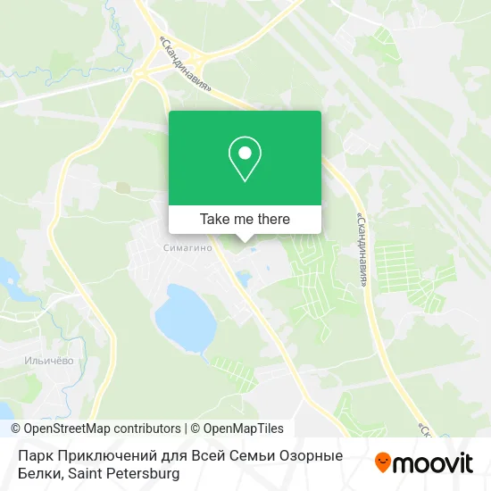 Парк Приключений для Всей Семьи Озорные Белки map