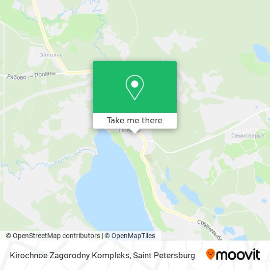 Kirochnoe Zagorodny Kompleks map