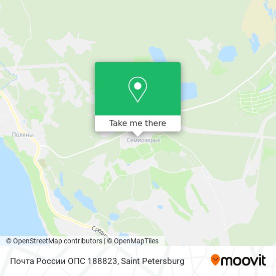 Почта России ОПС 188823 map