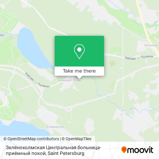 Зелёнохолмская Центральная больница-приёмный покой map