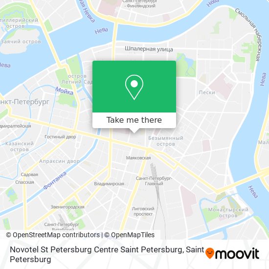 Novotel St Petersburg Centre Saint Petersburg map