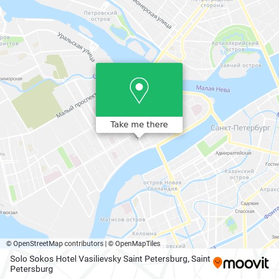 Solo Sokos Hotel Vasilievsky Saint Petersburg map