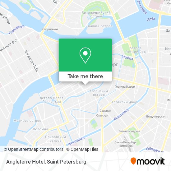 Angleterre Hotel map