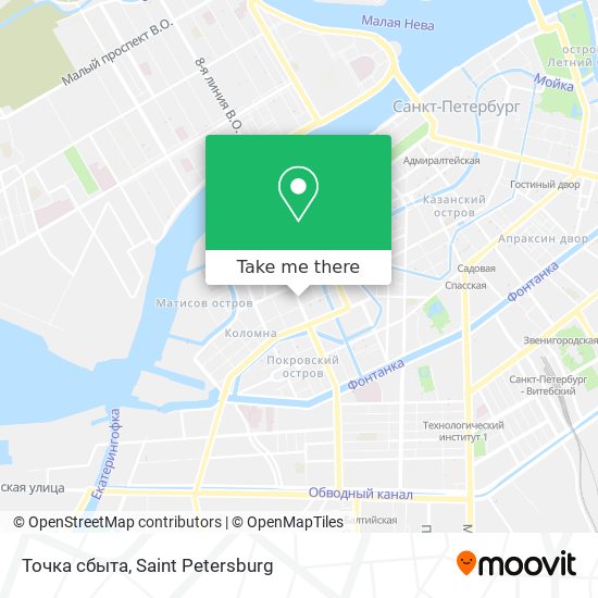 Точка сбыта map