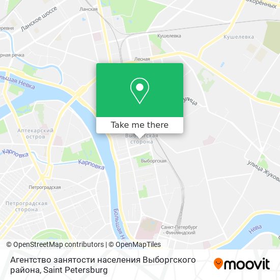 Агентство занятости населения Выборгского района map