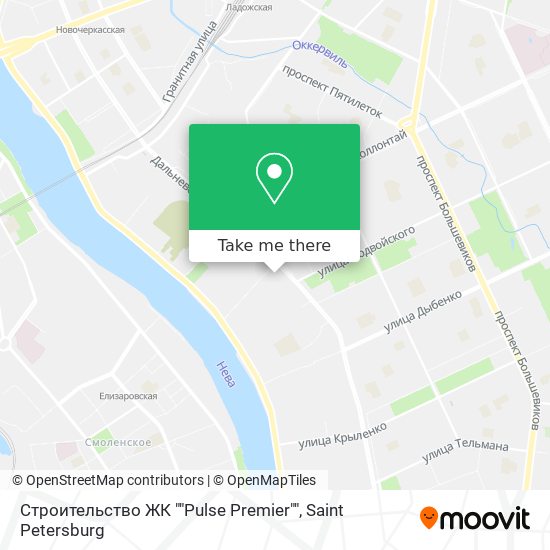 Строительство ЖК ""Pulse Premier"" map