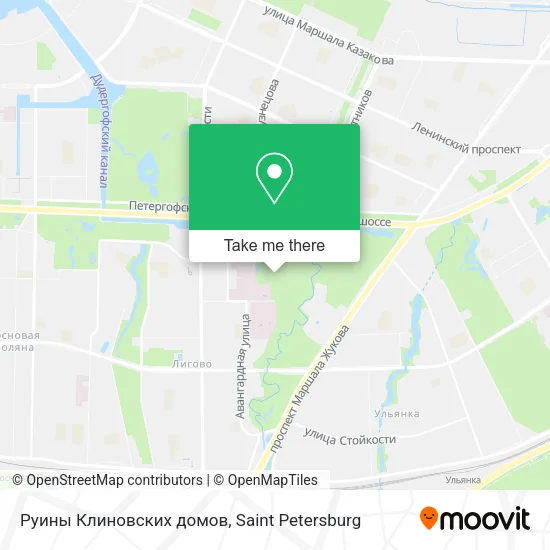 Руины Клиновских домов map