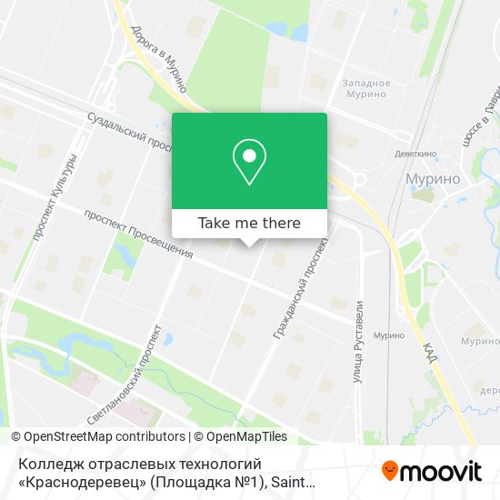 Колледж отраслевых технологий «Краснодеревец» (Площадка №1) map