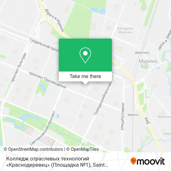 Колледж отраслевых технологий «Краснодеревец» (Площадка №1) map