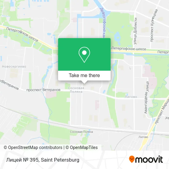 Лицей № 395 map