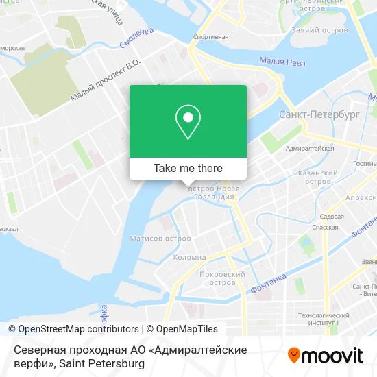 Северная проходная АО «Адмиралтейские верфи» map