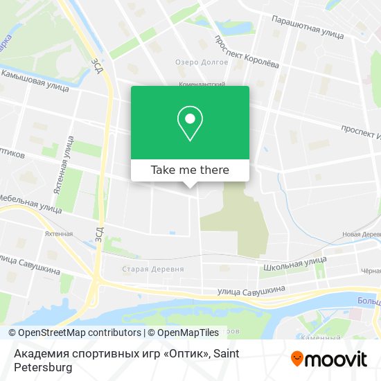 Академия спортивных игр «Оптик» map