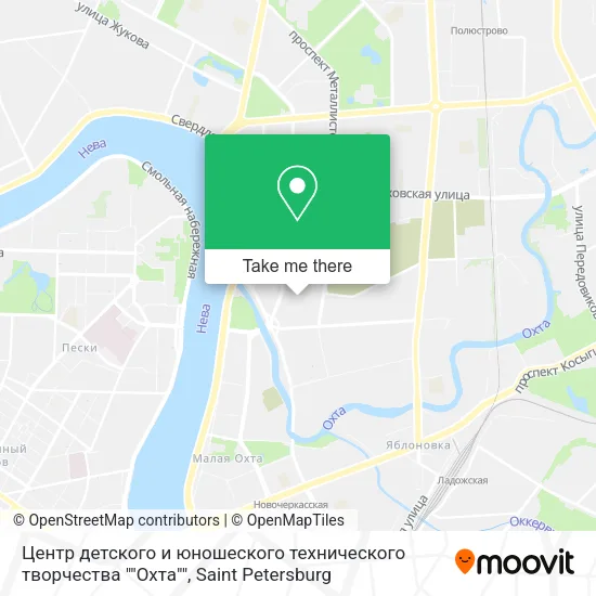 Центр детского и юношеского технического творчества ""Охта"" map