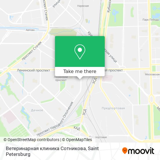 Ветеринарная клиника Сотникова map