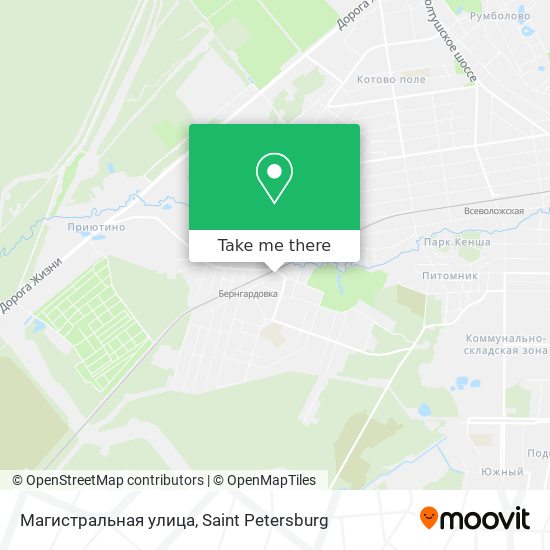 Магистральная улица map