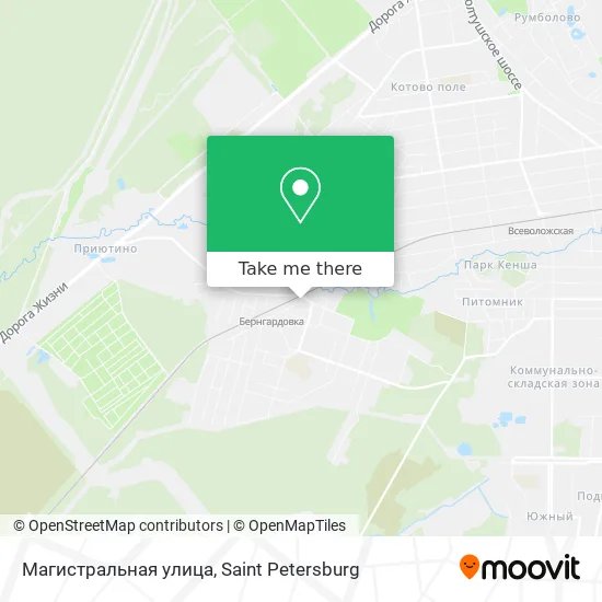 Магистральная улица map