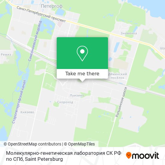 Молекулярно-генетическая лаборатория СК РФ по СПб map