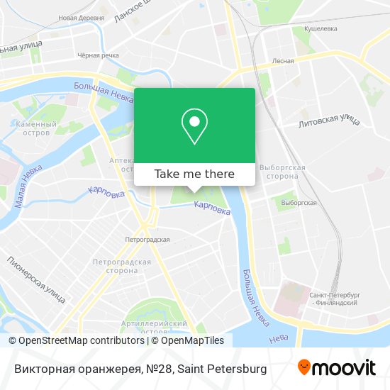 Викторная оранжерея, №28 map