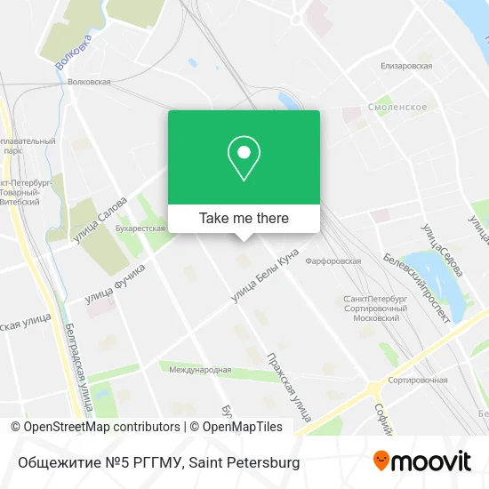 Общежитие №5 РГГМУ map