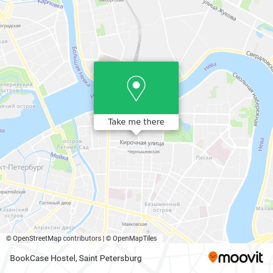 BookCase Hostel map