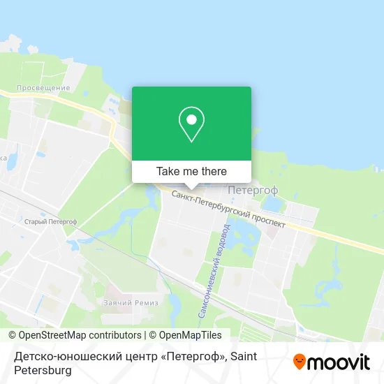 Детско-юношеский центр «Петергоф» map