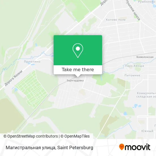 Магистральная улица map