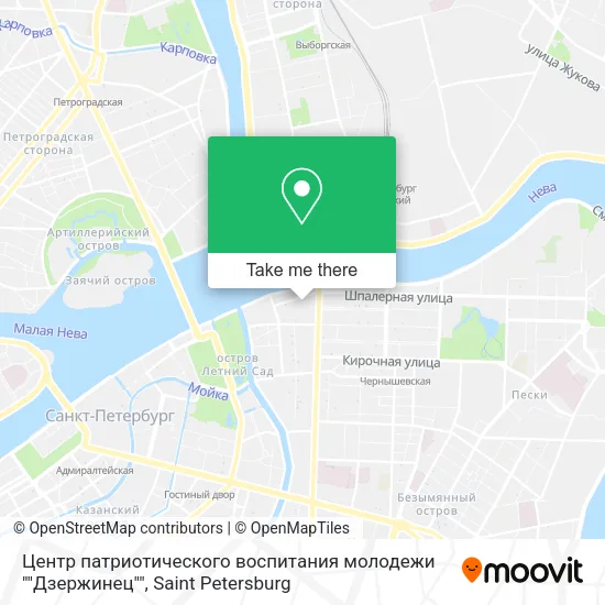 Центр патриотического воспитания молодежи ""Дзержинец"" map