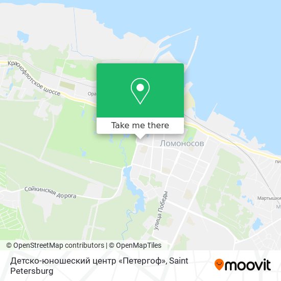 Детско-юношеский центр «Петергоф» map