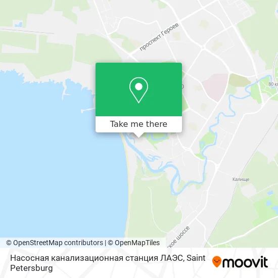 Насосная канализационная станция ЛАЭС map