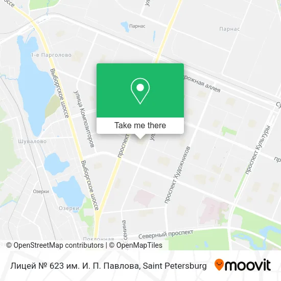 Лицей № 623 им. И. П. Павлова map