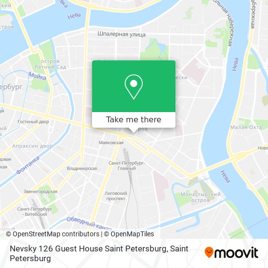 Nevsky 126 Guest House Saint Petersburg map