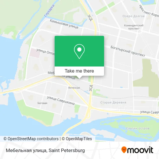 Мебельная улица map