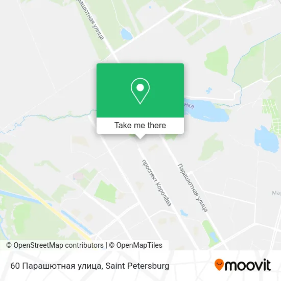 60 Парашютная улица map