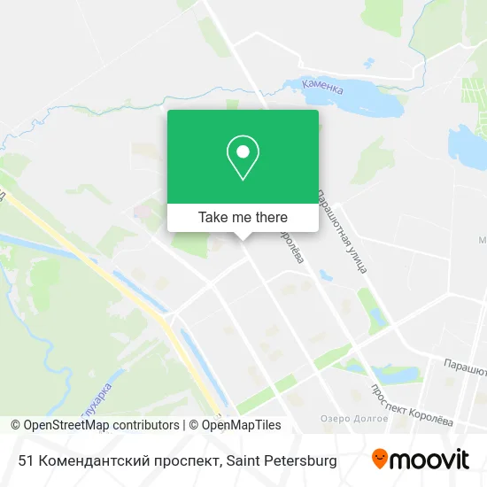 51 Комендантский проспект map