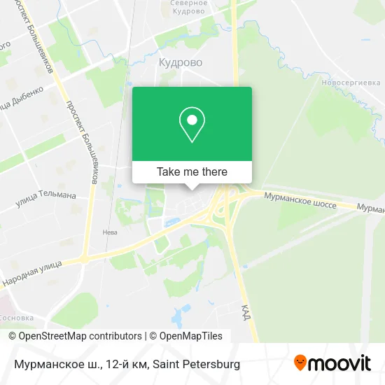Мурманское ш., 12-й км map