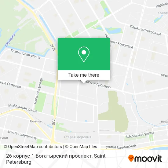 26 корпус 1 Богатырский проспект map