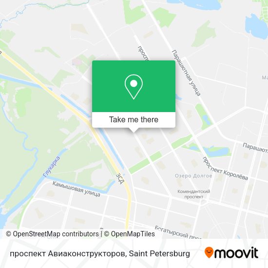 проспект Авиаконструкторов map