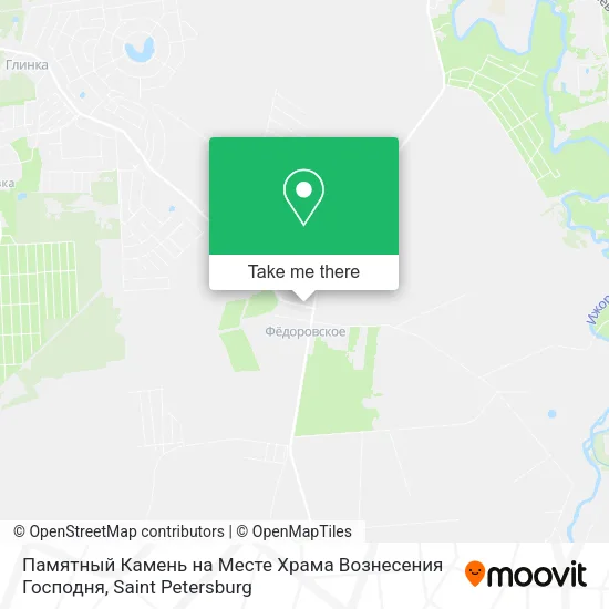 Памятный Камень на Месте Храма Вознесения Господня map