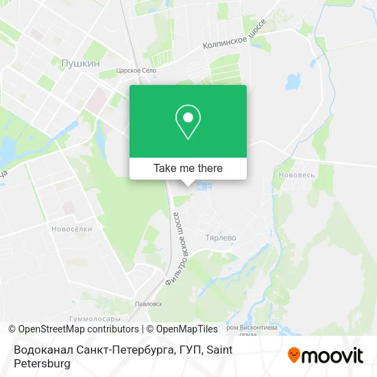 Водоканал Санкт-Петербурга, ГУП map