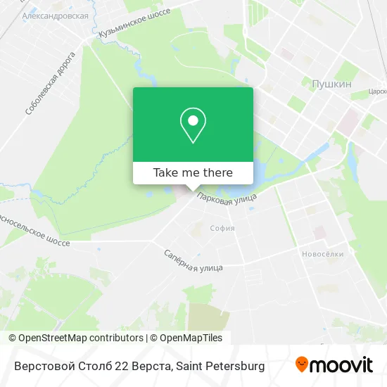 Верстовой Столб 22 Верста map