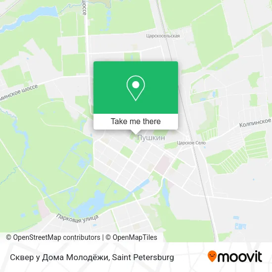 Сквер у Дома Молодёжи map