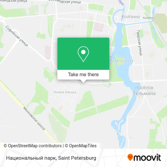 Национальный парк map