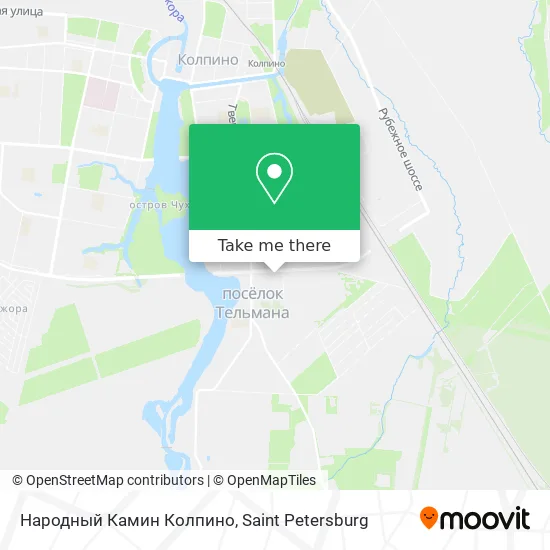 Народный Камин Колпино map