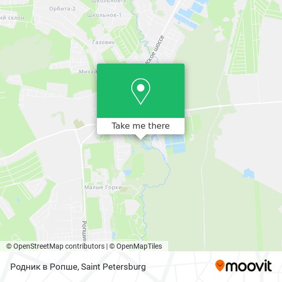 Родник в Ропше map